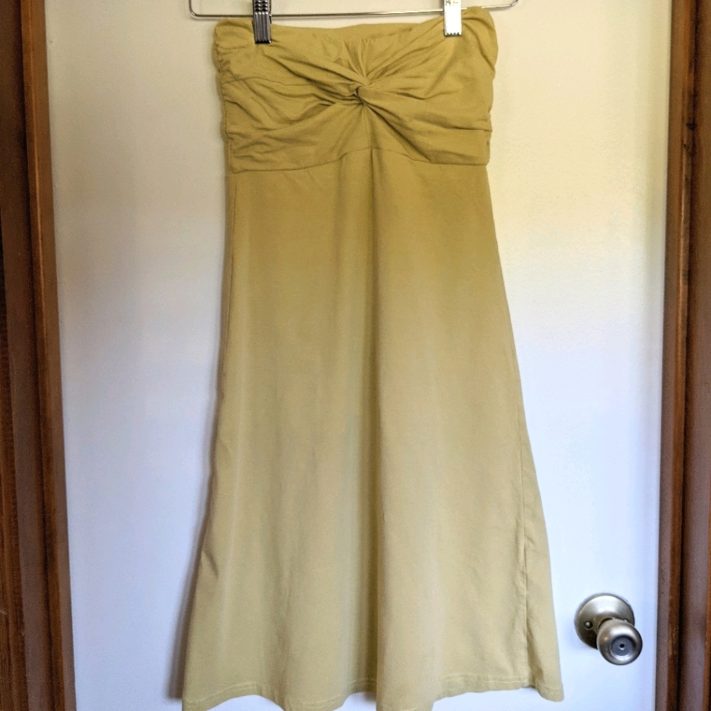 Pastel Yellow Synergy Strapless Dress